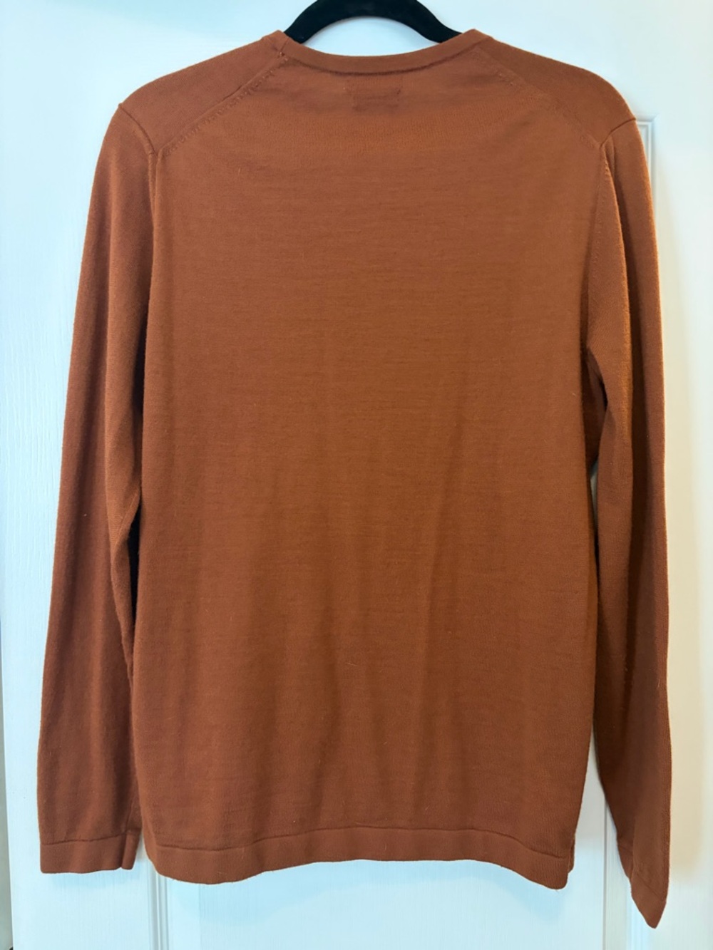 Massimo Dutti Burnt Orange Merino Crewneck - Picture 2 of 4